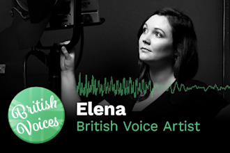be your professional female british voiceover