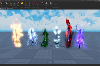create roblox vfx, animations, scripts, and develop your custom roblox game