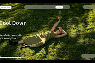 design figma website UI design prototype and animation