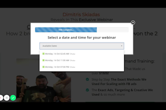create everwebinar webinarjam custom pop up design