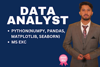 be your data analyst, create power bi dashboard and report