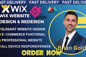 develop wix website design, build wix website redesign wix ecommerce website