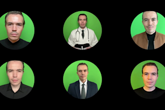 record a green screen spokesperson video in english