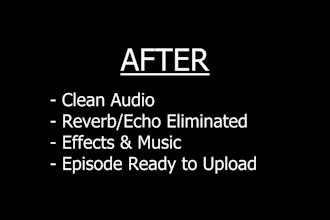 do noise reduction, cleaning, and echo reduction in audio or video