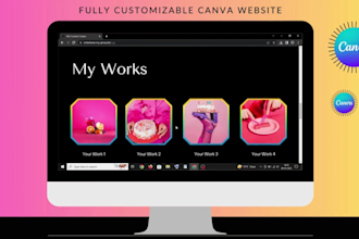 design canva portfolio website