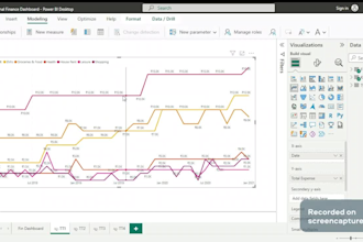 create professional personal finance dashboard  in power bi