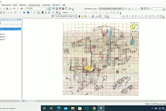 create digitize, georeference and create gis map with arcgis