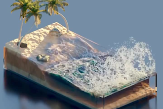 do 3d water simulation fluid, smoke simulation liquid simulation vfx animation