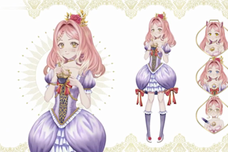 draw a custom live 2d vtuber model, live 2d rigging, vtuber commission