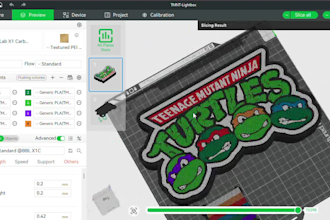 paint and slice your stl file for easy printing