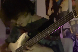 write and record goth rock bass guitar for your song