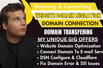 connect domain, do domain transfer, redirect domain, connect domain, fix domain