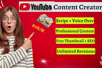 your youtube video content creator for top 10, cash cow video editing