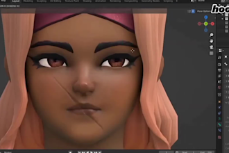 do realistic 3d character modeling, meta human character 3d character animation
