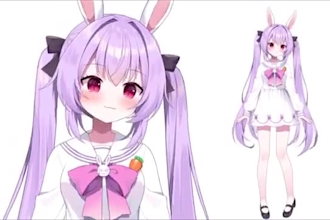 draw and rig live2d vtuber model 2d vtuber rigging anime vtuber model