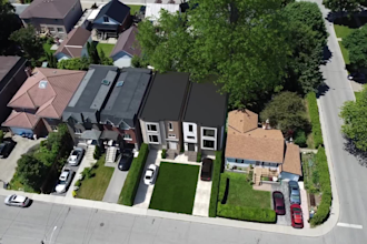 place your architectural project in a drone footage