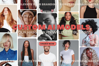 create hair extensions and beauty ai models