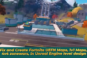 fortnite uefn maps 1v1 creative maps 4v4 zonewars in unreal engine level design
