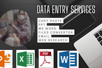 master data entry, content writing, and ai