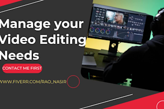 edit video for youtube, zoom, podcast video editing