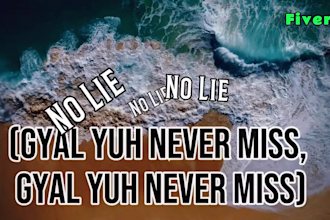 make stunning animated lyrics music video for your song