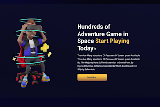 do nfts, game, ecommerce all kinds of landing page design