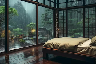 do 10x3 hours rain video, cozy ambient natural sound, relaxing video