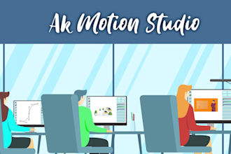 create a custom 2d animated explainer video or marketing and sales video