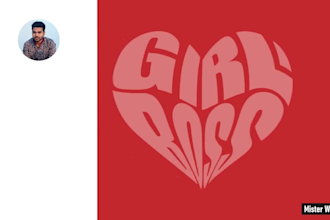 do word art in a heart shape
