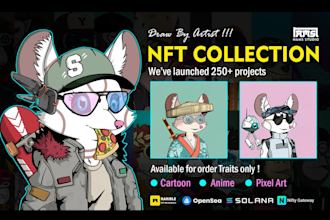 draw unique nft art and collection with metadata