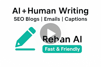write SEO optimized blog posts and articles using ai  human editing