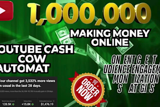 create HQ cash cow youtube automation videos for passive income