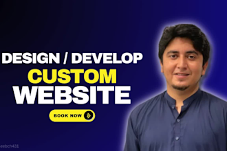 build cms custom website development full stack front end back end developer
