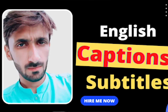 add english subtitles and english captions for your videos