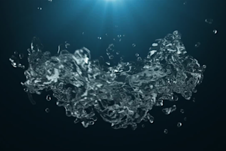 make water logo reveal video in full HD in 24 hours