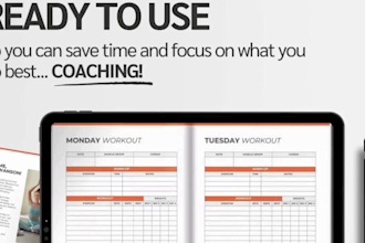 craft a custom weekly fitness log with meal prep planner guide for starters
