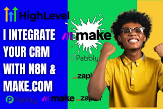 be your make com automation expert for API integration and no code workflow ghl