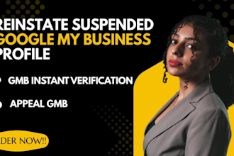 reinstate and fix suspended google my business profile