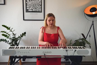 create a piano accompaniment or backing track for your vocal