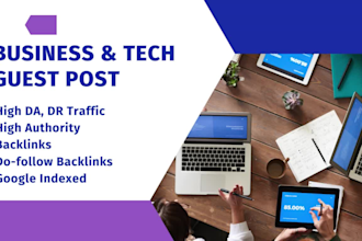 do pure tech and business guest posts on high da, DR, traffic sites