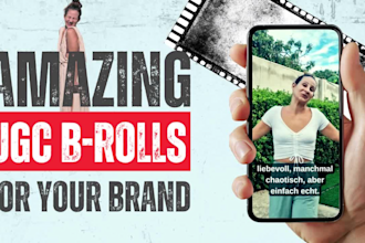 produce engaging b roll and raw footage for ugc product videos with my family