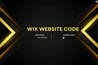 redesign your wix website and add velo custom code features