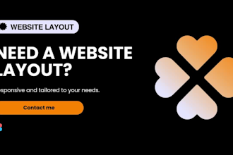 design your website layout editable in figma