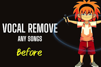 remove vocals from a song or an audio file of your choice