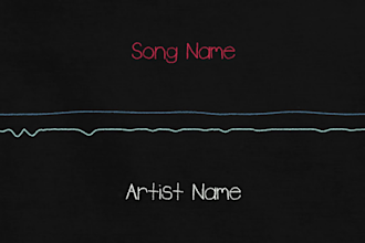 make drawn chalk lines music visualizer or audio visualizer