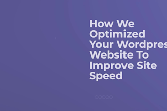 optimize your website loading speed and performance