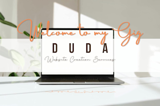 design you a website on duda builder