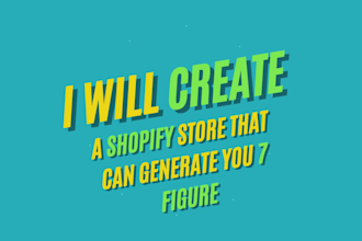 make shopify dropshipping store, design or redesign shopify store