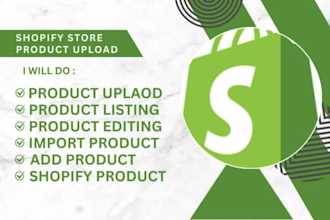 do upload shopify product listing product scraping images editing and optimize