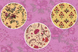 design seamless textile pattern and fabric design as an expert designer